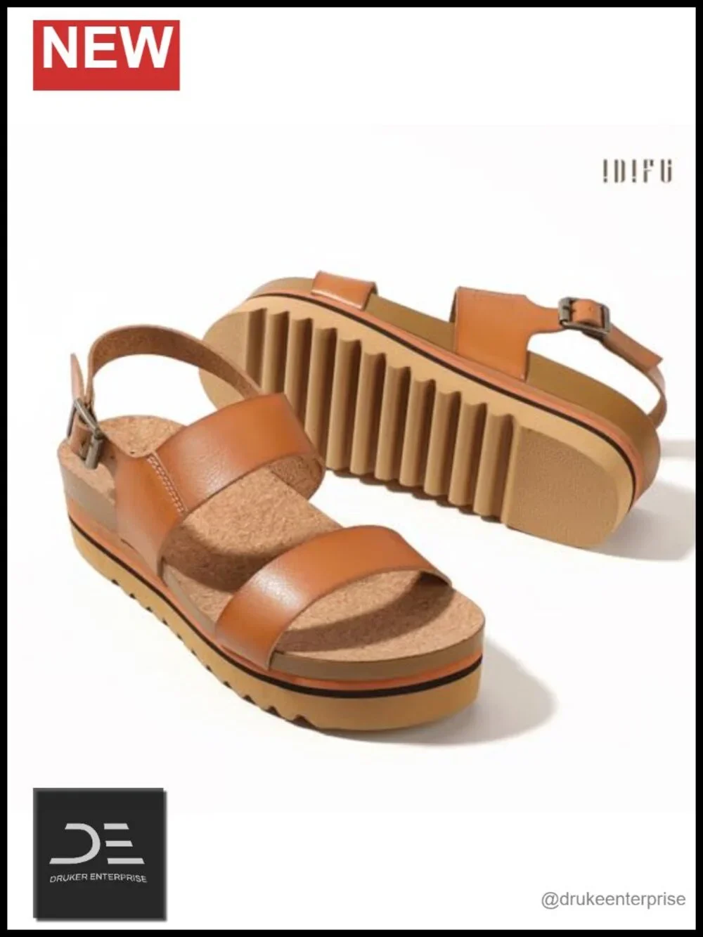 Platform Sandals Wedge Ankle Strap Buckle Cushioned Arch Support Non-Slip EVA